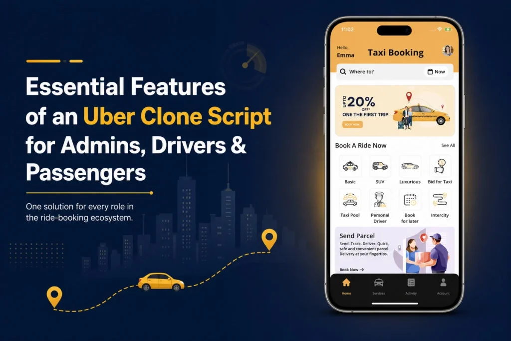 Uber Clone Script: Essential Features for 2026