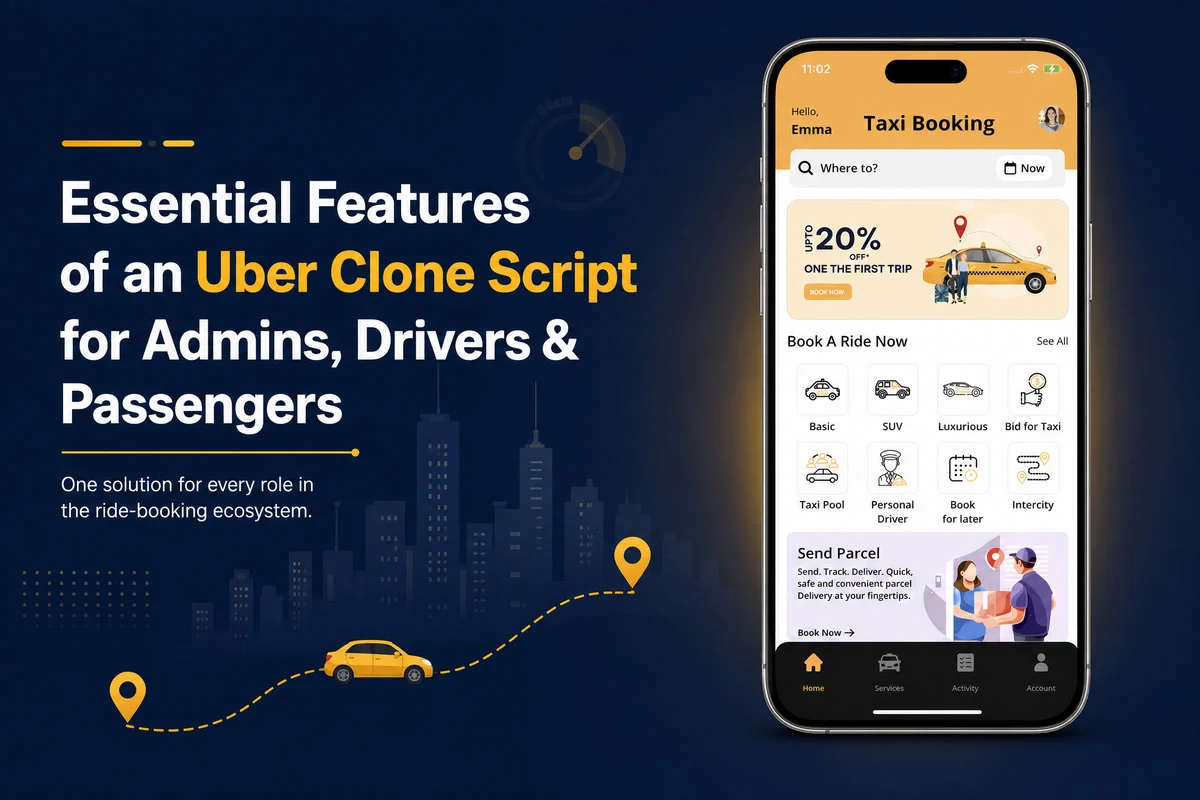Uber Clone Script: Essential Features for 2026