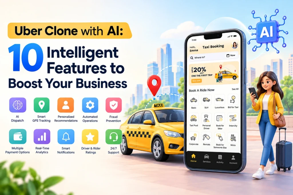 Uber Clone with AI 10 Intelligent Features to Boost Your Business